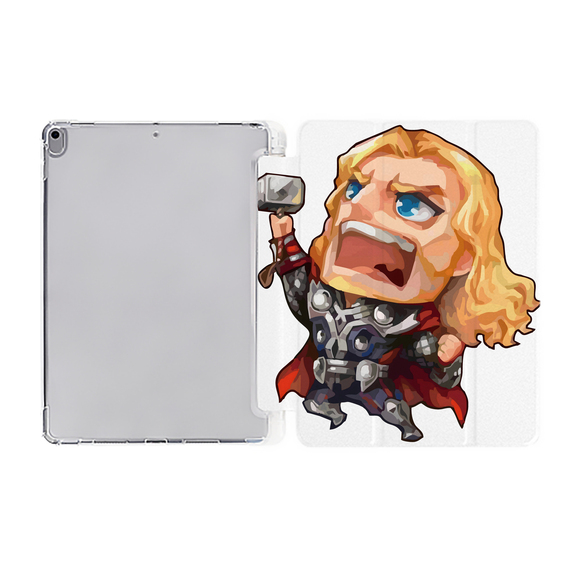（画像用） アベンジャーズ The Avengers IPad ケース ペン収納付き 三つ折りスタンド PUレザー×シリコン 対応機種9.5/10.5/10.9インチ